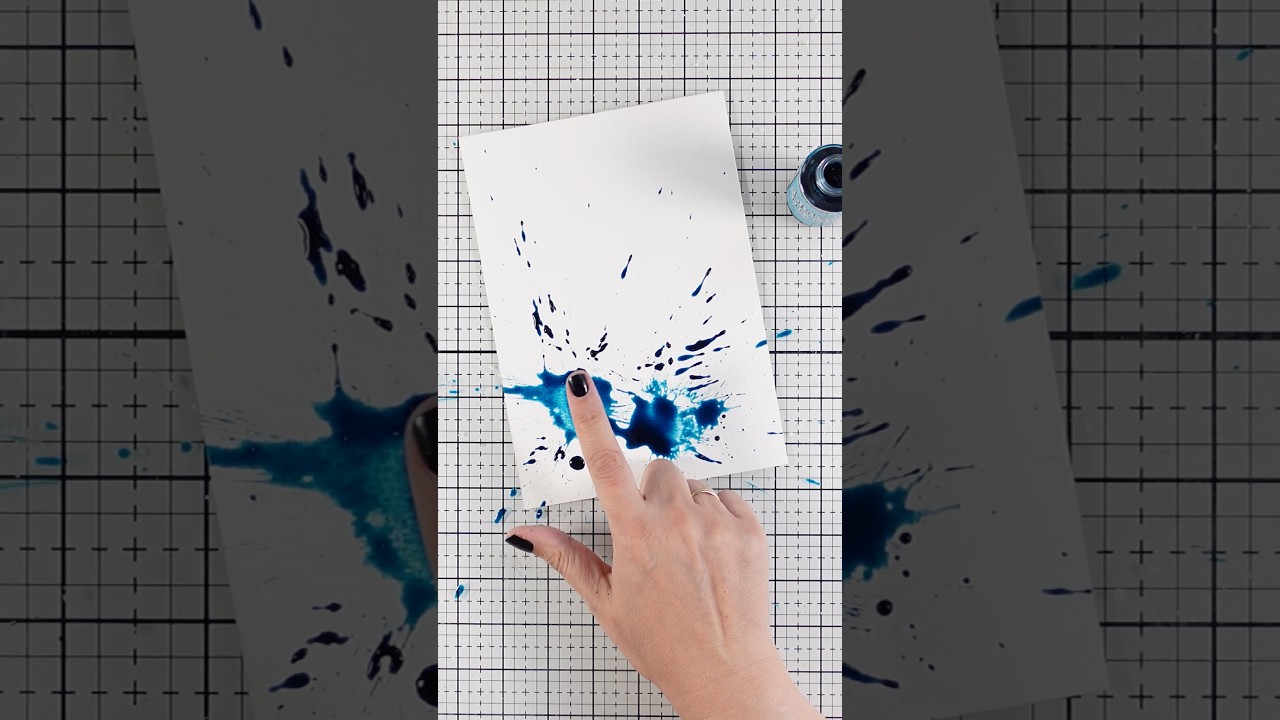 start with a splash | art journal page - memorydex card