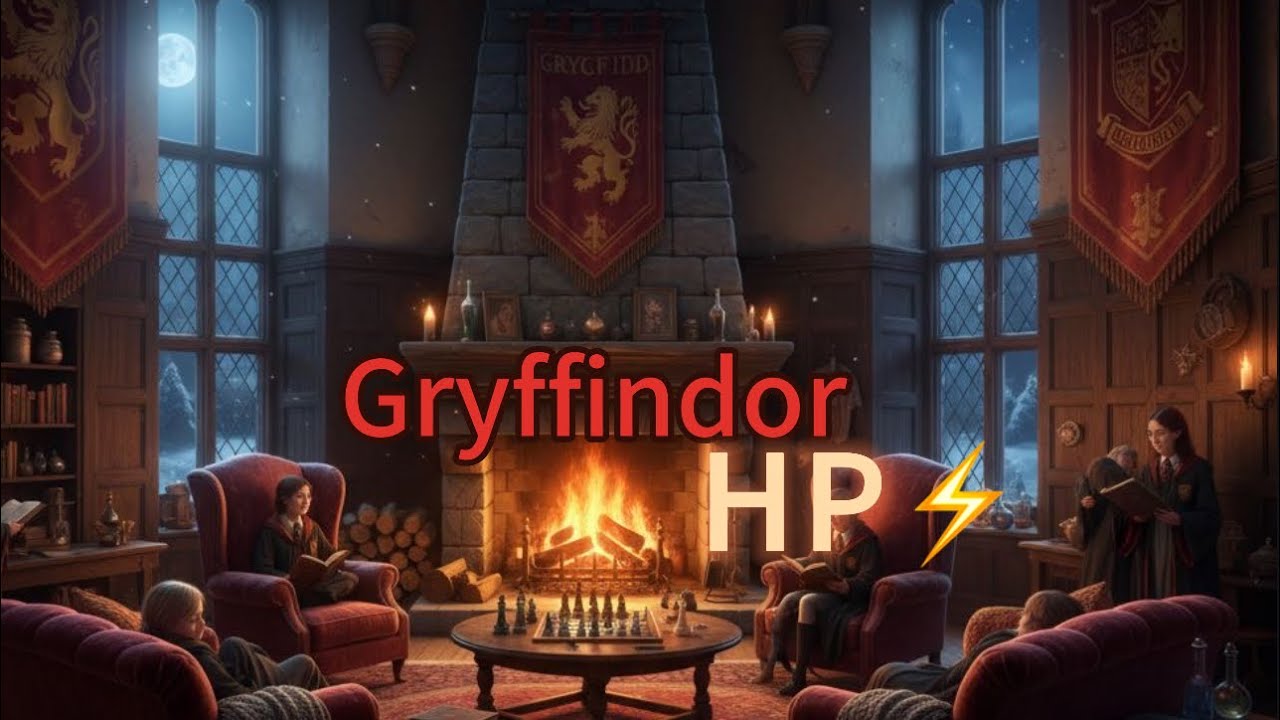 🦁Pasa una Tarde en la Sala Común de Gryffindor | Harry Potter 