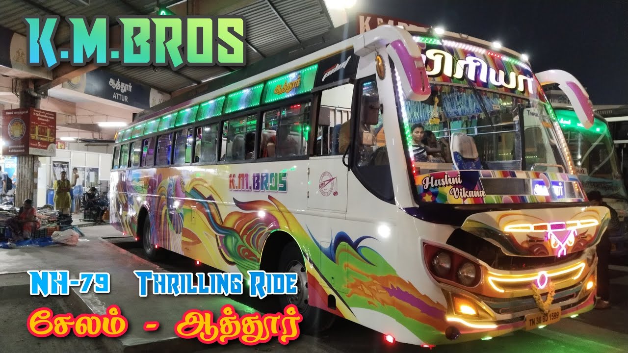 💖🚍K.M.BROTHERS BUS SERVICE 🚍💖|சேலம் 🔁 ஆத்தூர்|NH-79|🔥Thrilling Ride🏇|💗🦜🔥|Travel With GRB|EP:134