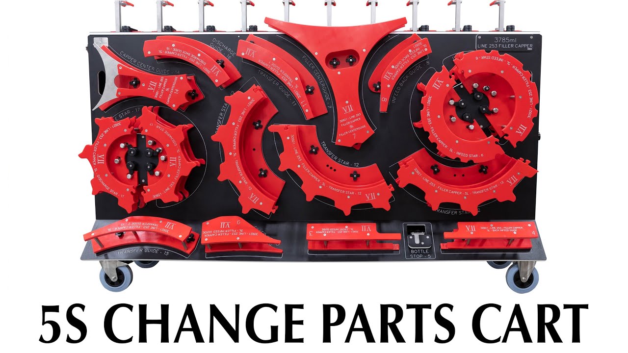 5S Change Parts Cart - Custom Made Change Part Storage Solutions