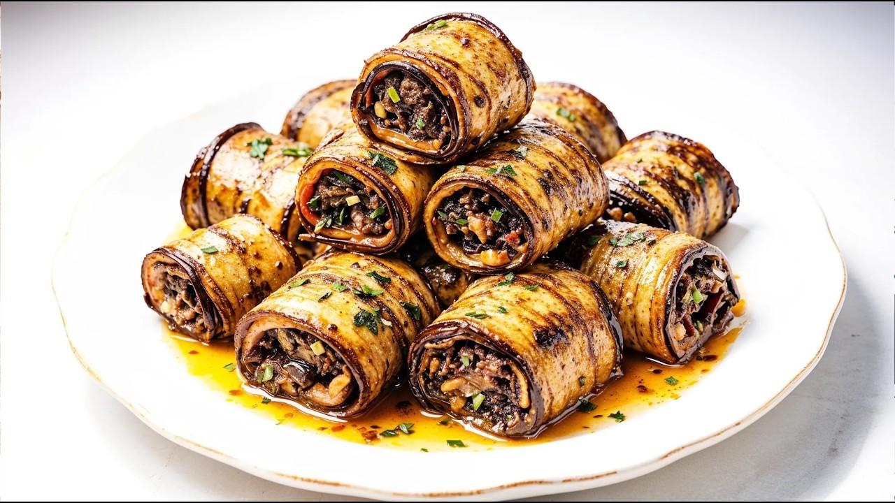 If You Have Eggplant at Home, Bake This Delicious Eggplant Cheese Roll Right Away!