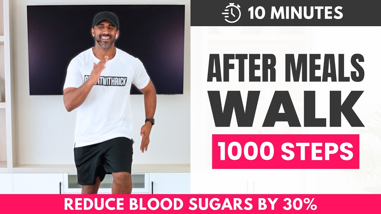 10 min After Dinner Walking Workout | Lower Blood Sugar
