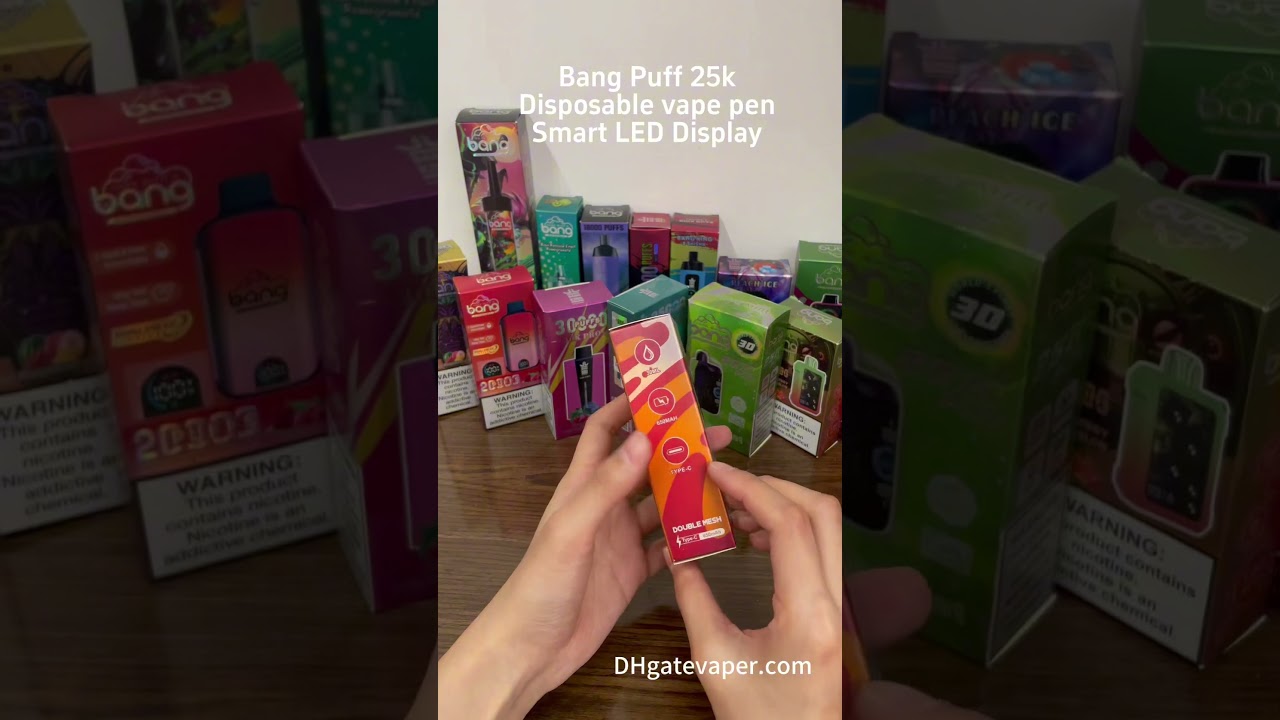 Bang Puff 25k Disposable vape pen with Smart LED Display #dhgate #unboxing #vapeshow