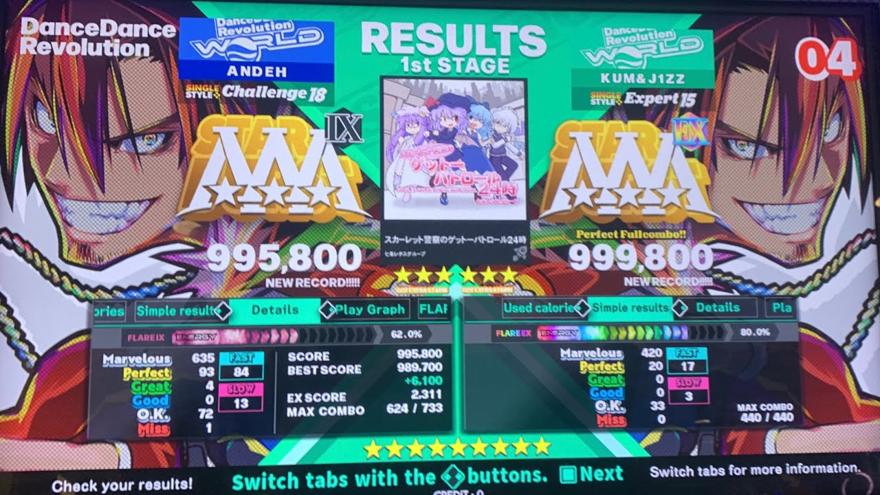 [DDR WORLD] Scarlet Police (CSP-18) 995,800 AAA
