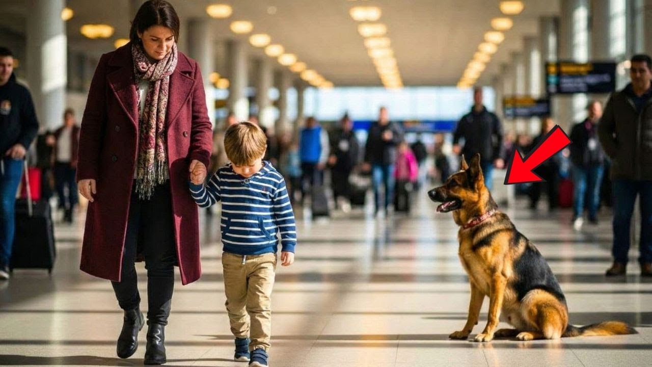 Un petit garçon fait un signal silencieux à un chien policier — Et tout a basculé en un instant.