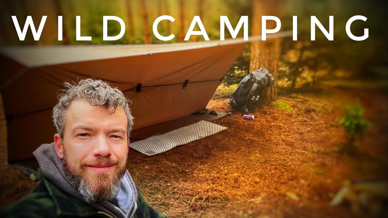 WINTER WILD CAMPING IN THETFORD FOREST 🏕/ DD TARP & BIVVY CAMP / BEEF COOKED ON CAMPFIRE 🔥