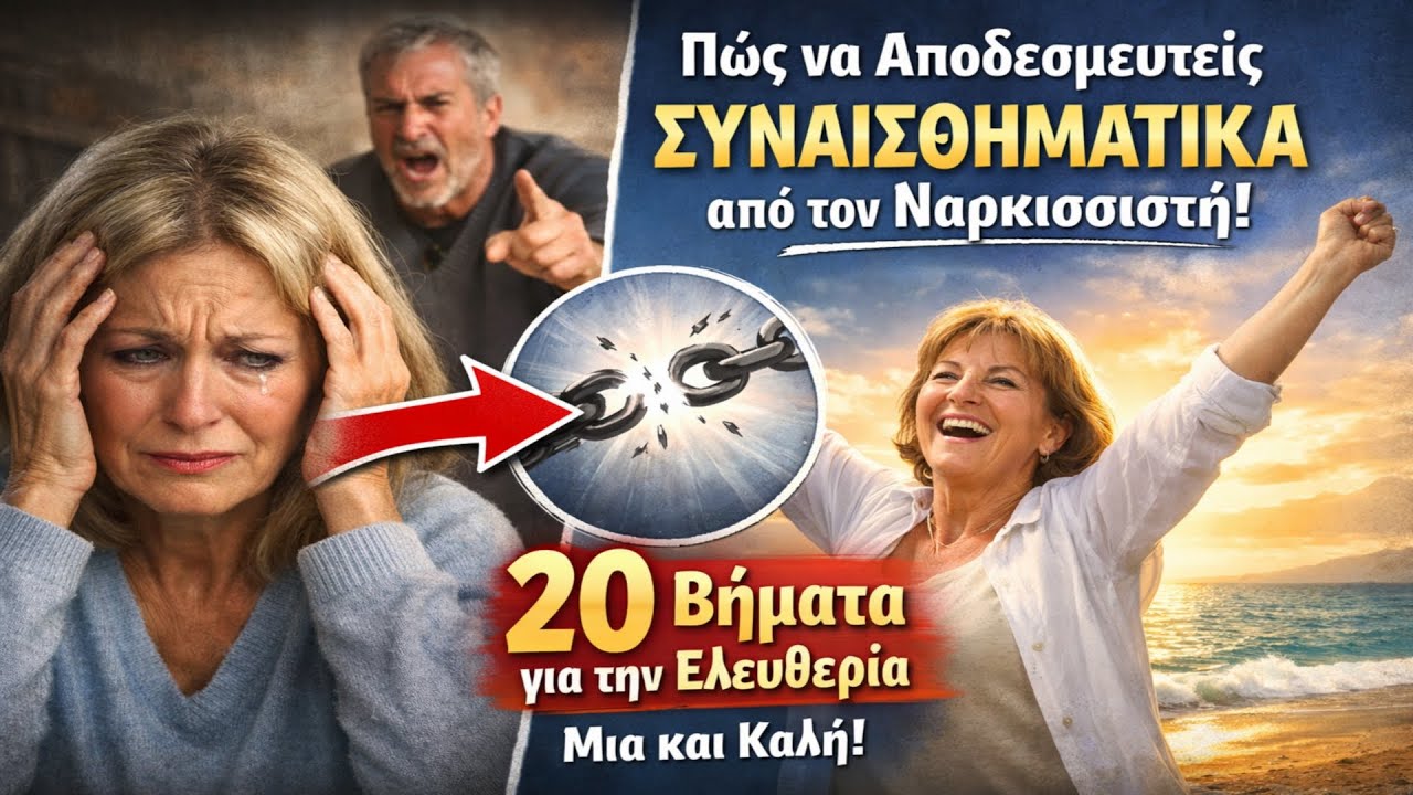 Πώς να Αποδεσμευτείς ΣΥΝΑΙΣΘΗΜΑΤΙΚΑ από τον Ναρκισσιστή: 20 Βήματα για την Ελευθερία. Μια και Καλή.