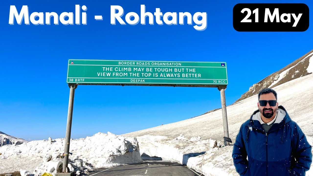 Manali to Rohtang Pass via Koksar | Manali to Rohtang complete information
