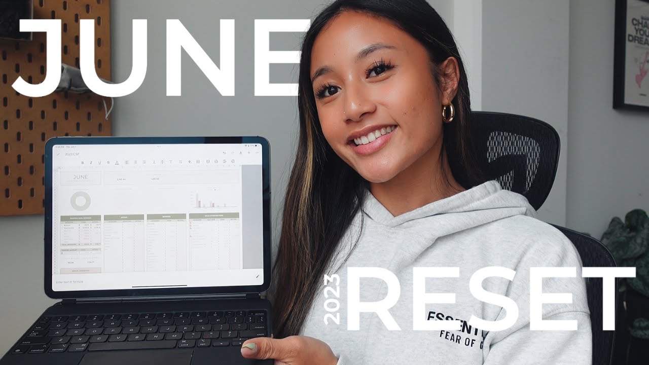 JUNE MONTHLY RESET | no spend challenge, quarter life crisis, & budgeting