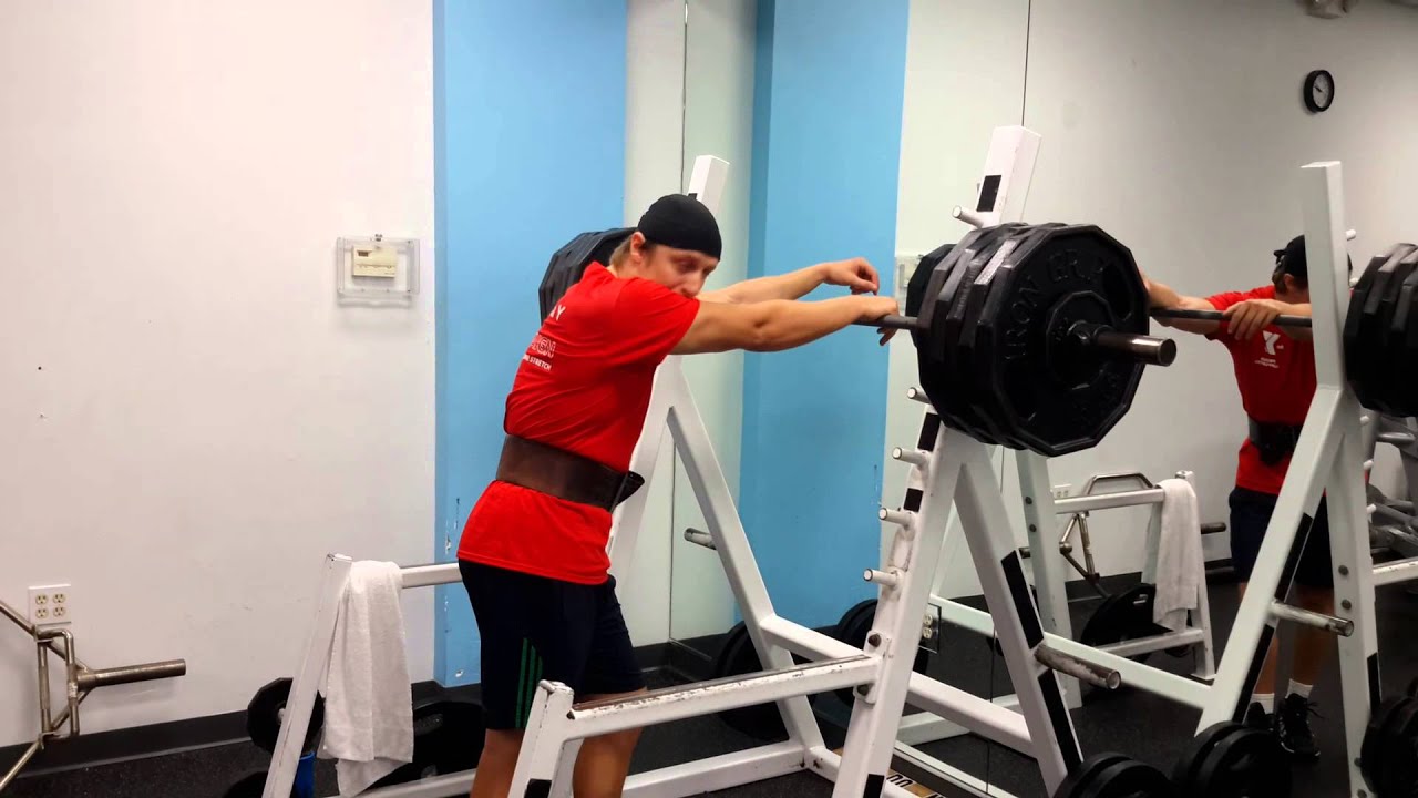 David Smash squats 505 lbs / 230 kg