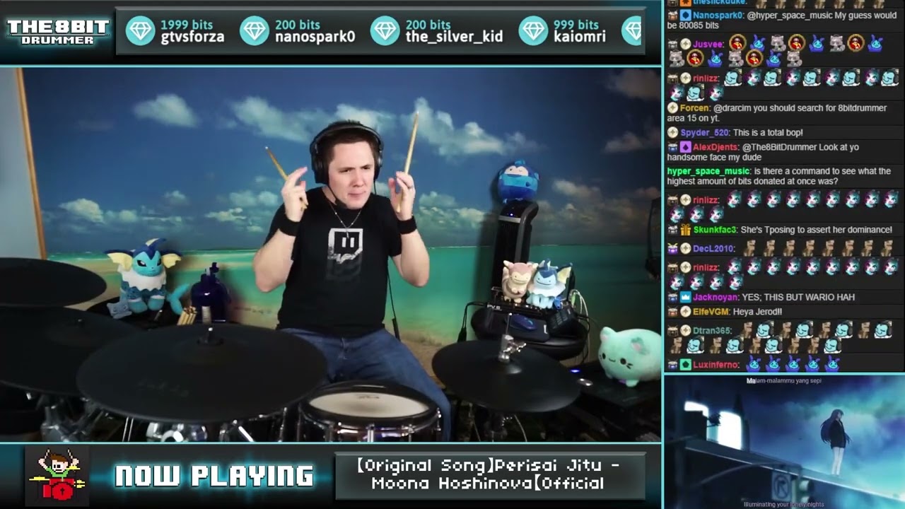 The8BitDrummer // Moona Hoshinova - Perisai Jitu