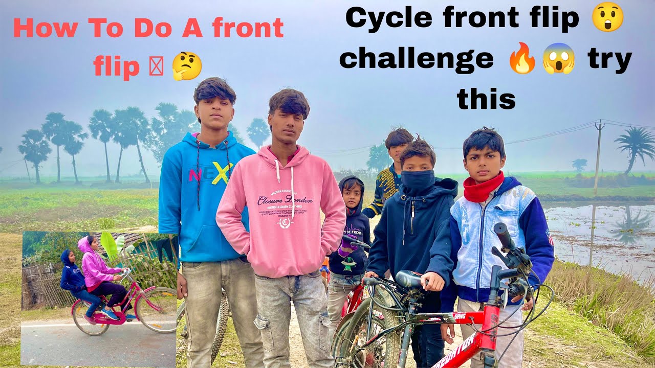 Cycle front flip 😲 challenge 🔥😱 try this #shorts #viral #trending 