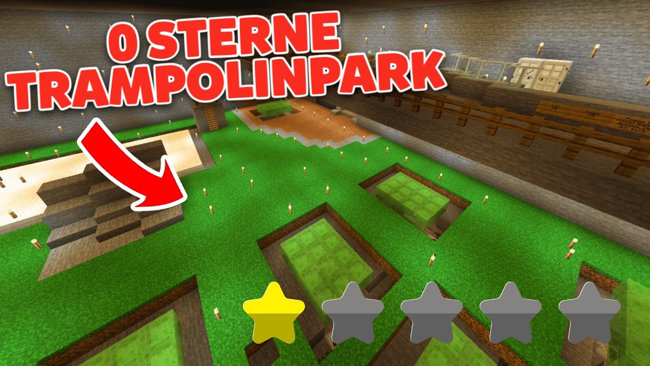 DER SCHLECHTESTE MINECRAFT TRAMPOLINPARK ⭐ (0 Sterne)