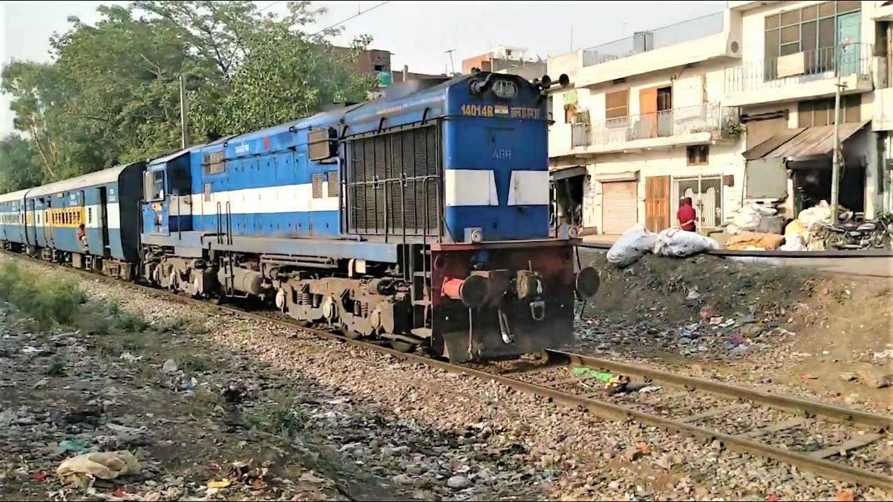(19612) (Amritsar - Ajmer) Express Via (Firozpur Cantt) With (ABR) WDM3A Locomotive.!
