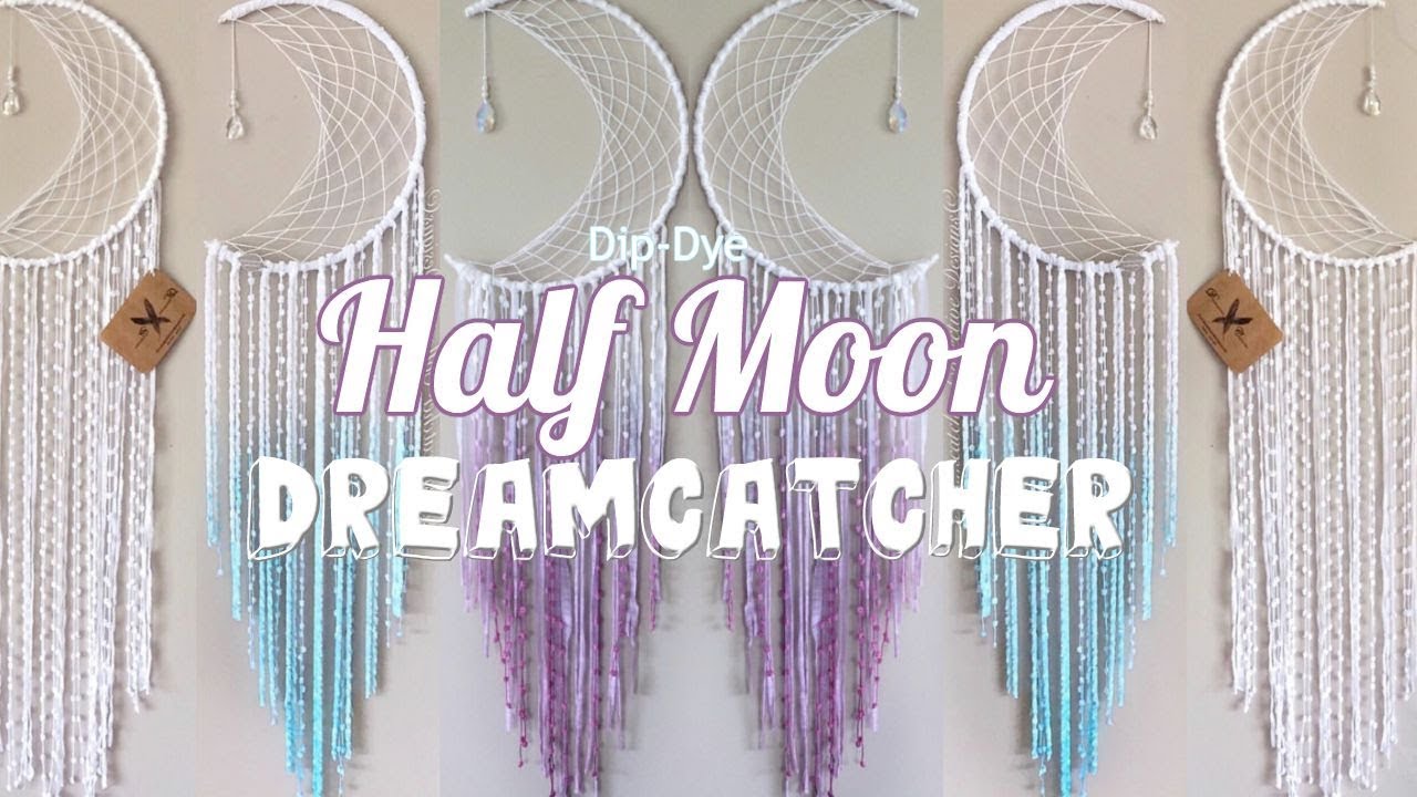 DIY Dip-Dye Tutorial - ft. Half Moon Dreamcatcher