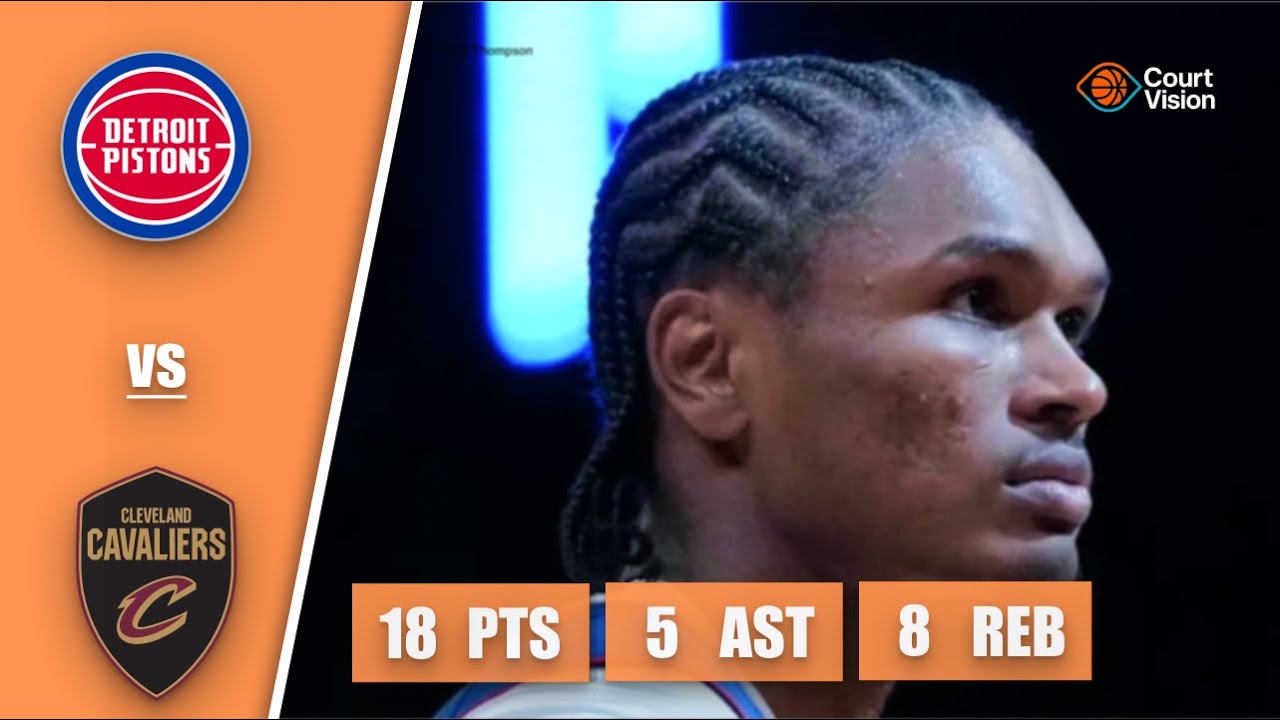 Ausar Thompson - 18 Points, 5 Assists, 8 Rebounds vs Cavaliers - 2025-26 Regular Season