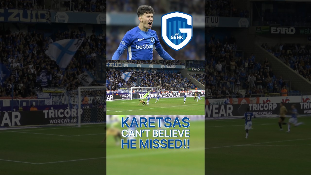 Karetsas can&rsquo;t believe he missed for KRC Genk!