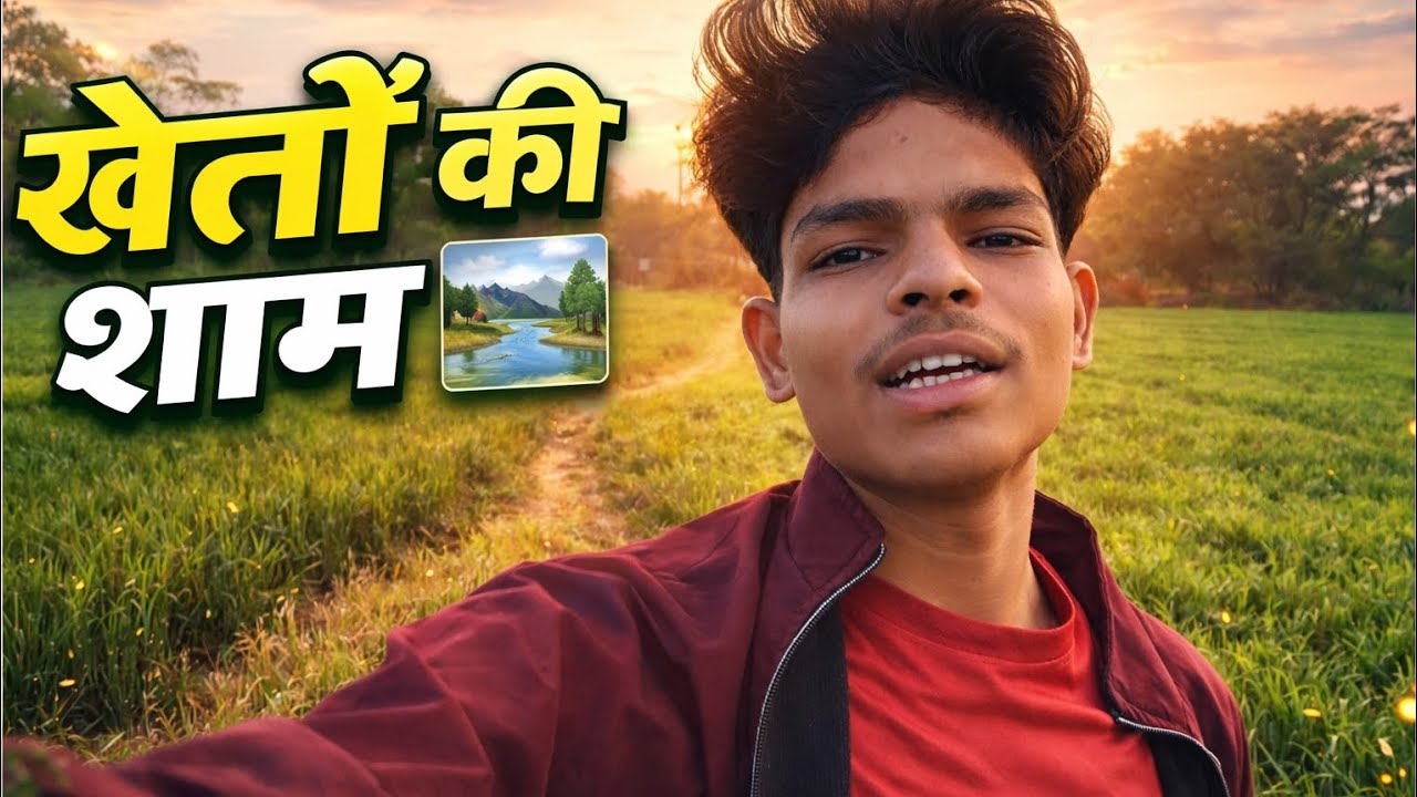 //खेतों की शाम 🏞// 