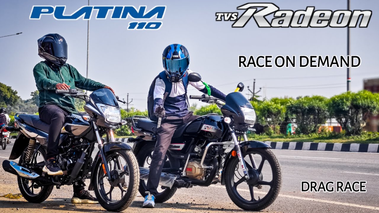 TVS Radeon Vs Bajaj Platina 110 | Drag Race | Race On Demand
