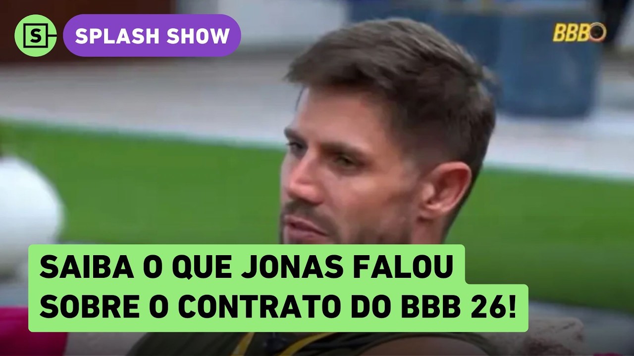 Jonas revela detalhe sobre contrato assinado por participantes do BBB: 'ah, não posso falar'