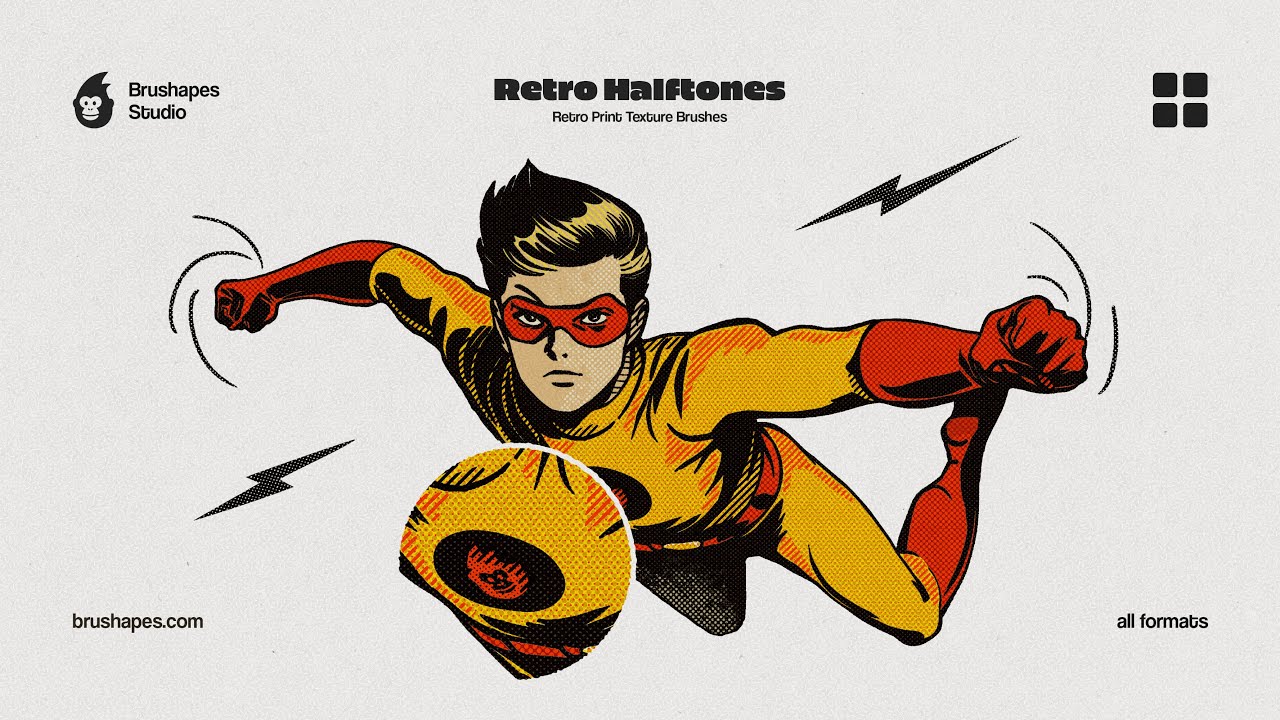How to Use Retro Halftone Photoshop Brushes