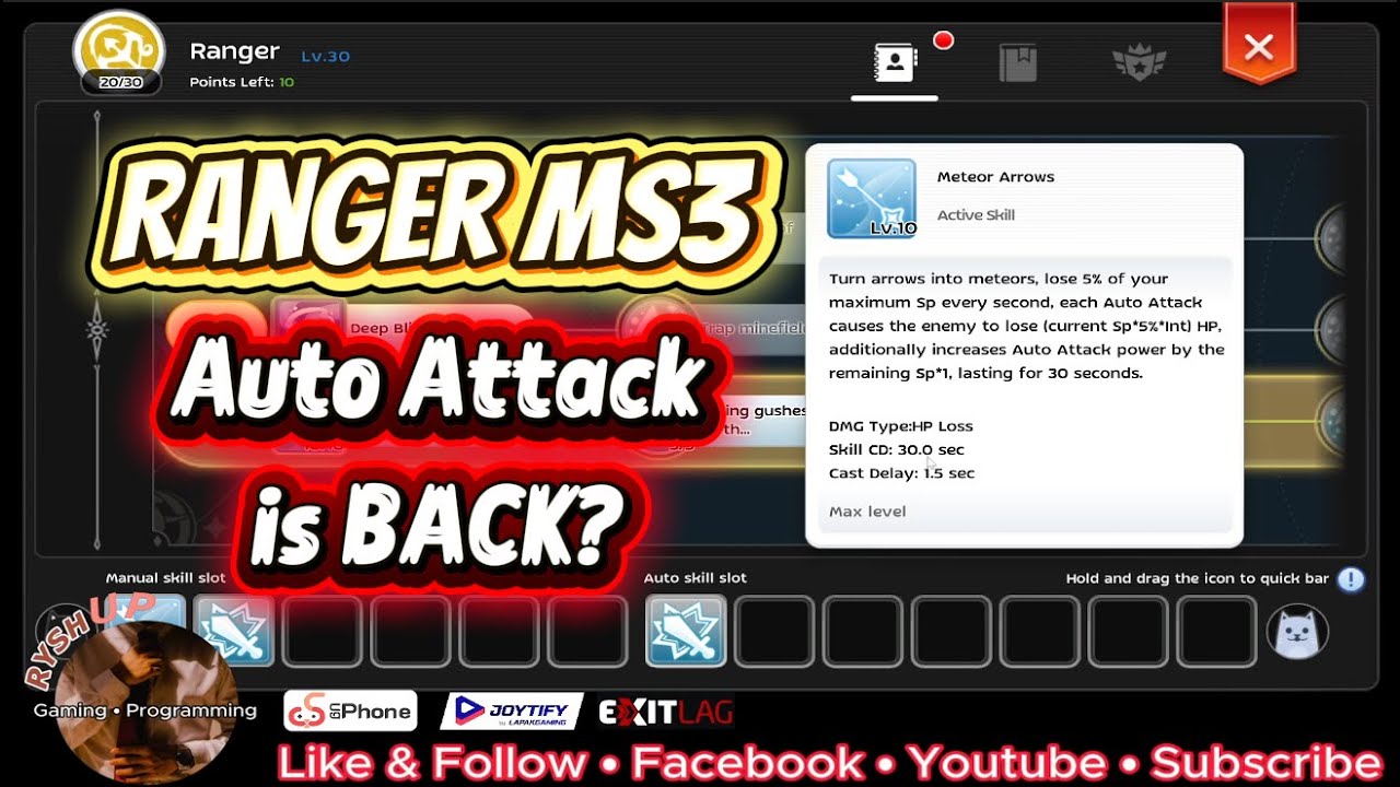 Ragnarok M Classic: Ranger MS3 - AA is BACK?