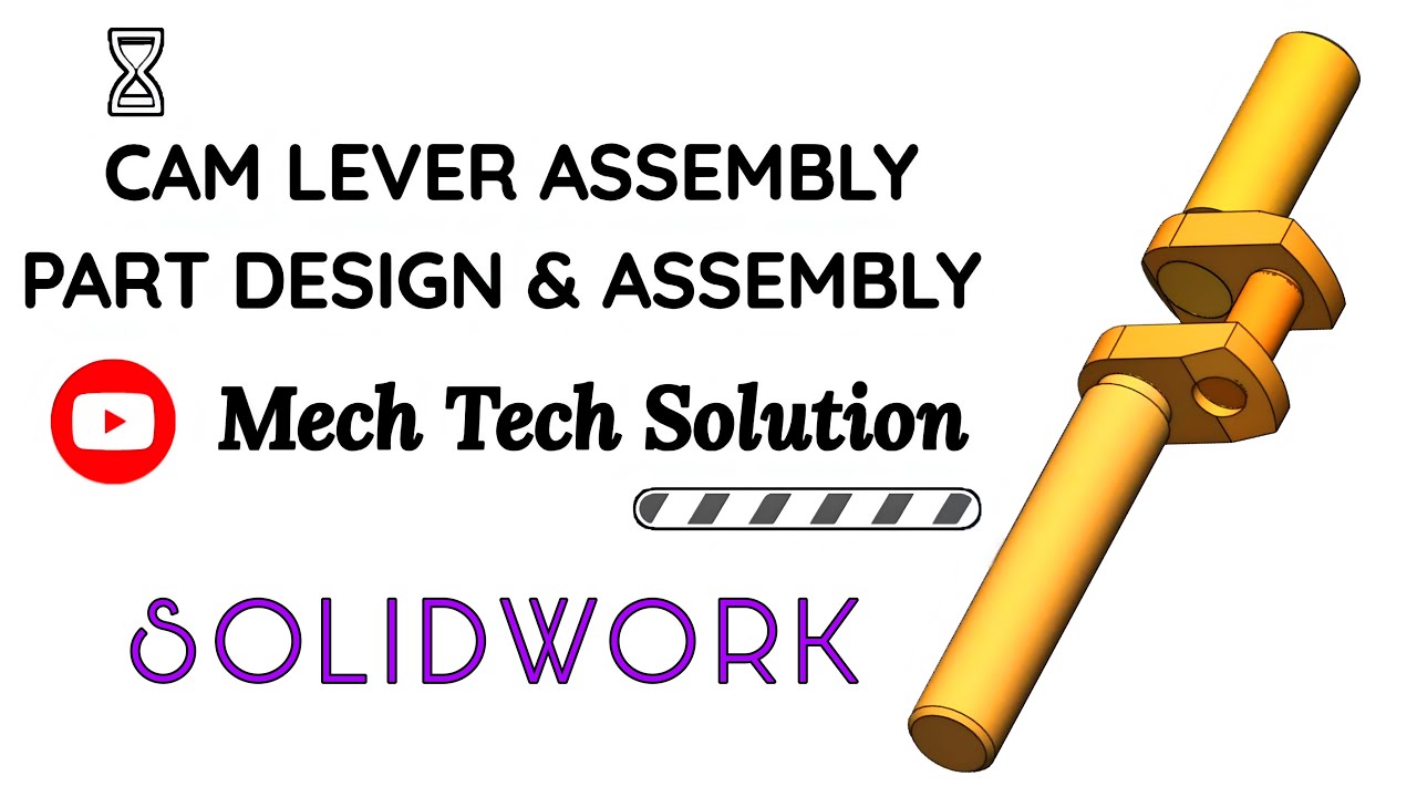 Cam Lever Part Design & Assembly in SolidWorks | Step by Step Tutorial | #solidworks #cad #3ddesign