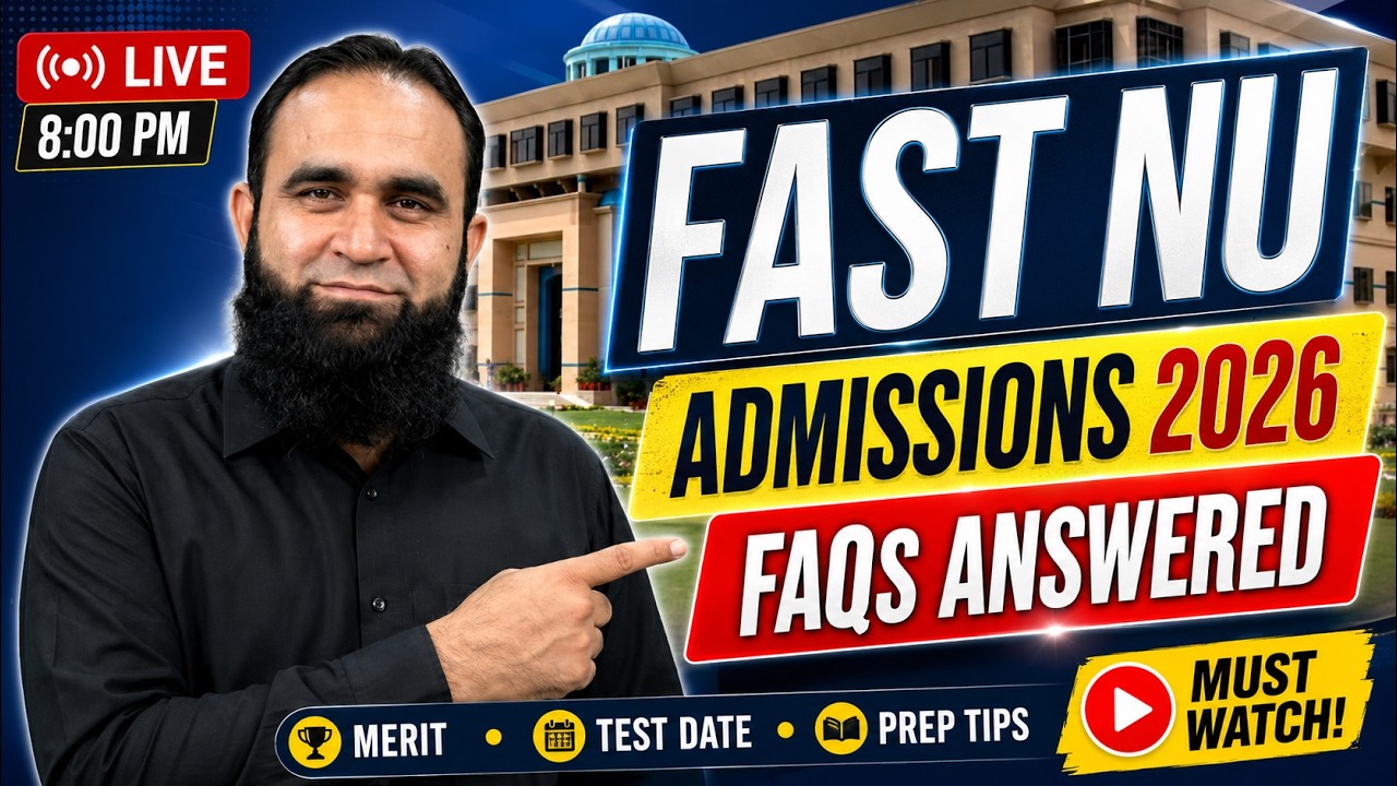 FAST NU Admissions 2026 | Frequently Asked Questions Answered Live | Merit, Test Date & Prep Tips
