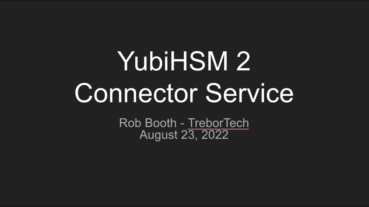YubiHSM2 Connector Service Installation