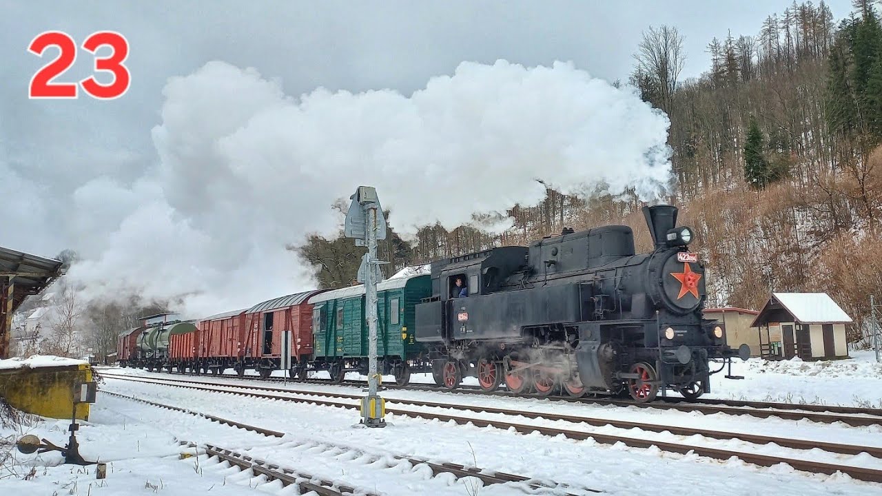 Fotogüterzug mit der ČSD 423.094 am 08.12.2024
