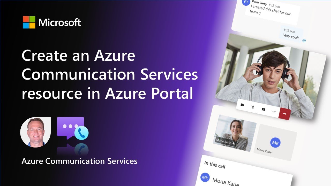 Создайте ресурс Azure Communication Services на портале Azure.
