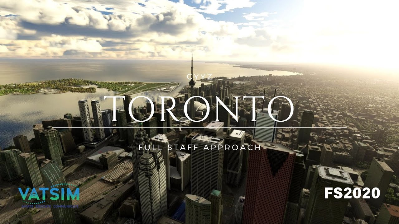 FS2020 | Boeing 777-300ER Full Approach & Landing on Toronto | Vatsim FullStaff