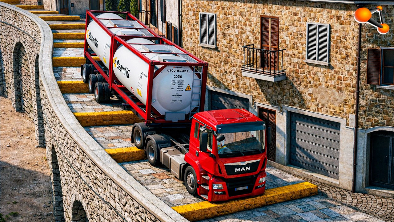Stairs Vs Cars #68 - BeamNG drive