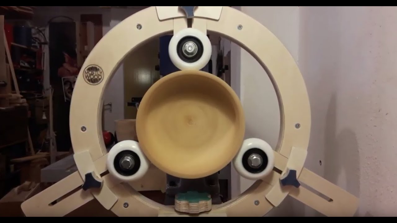 Making a wood lathe steady rest.