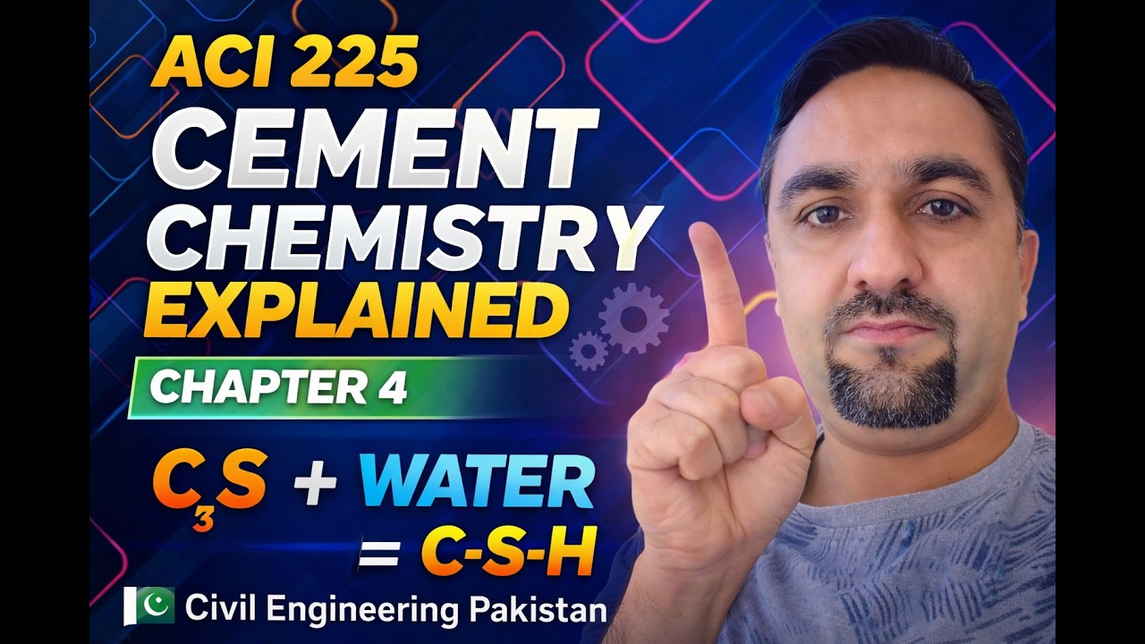22 Lecture: Cement Chemistry Explained  ACI 225 Chapter 4  Civil Engineering Pakistan