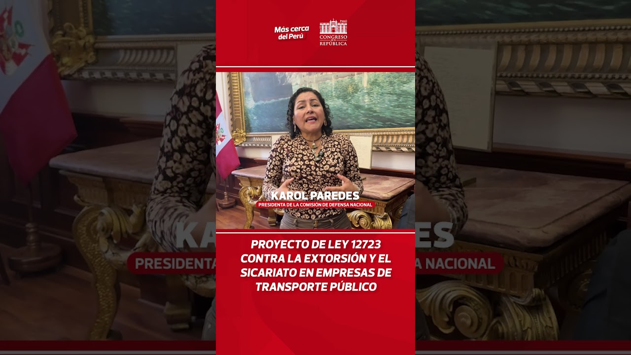 Destacan proyecto de ley contra extorsión 