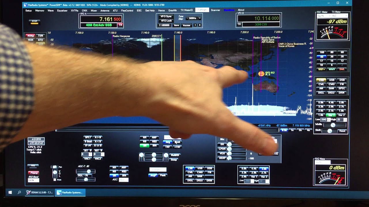 PowerSDR ke9ns Rev S5 improved Gray Line and Sun Tracking