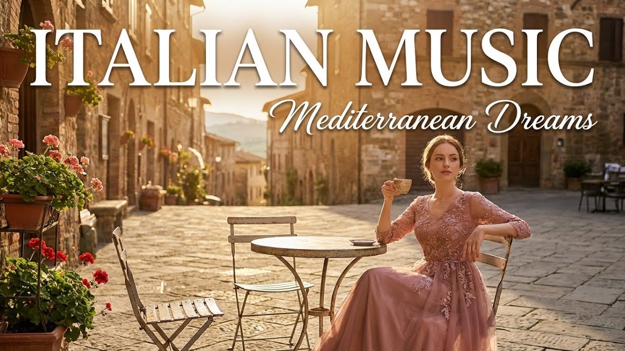 Italian Cafe Music Ambience | Sunny Mediterranean Morning in Italy