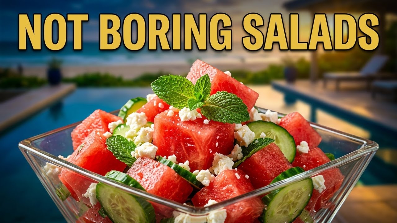 Освежающие летние салаты, которые совсем не скучные.