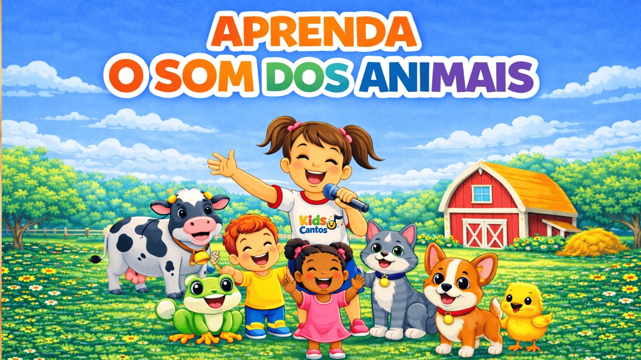 Aprendendo o Som dos Animais | Música Infantil Educativa para Bebês