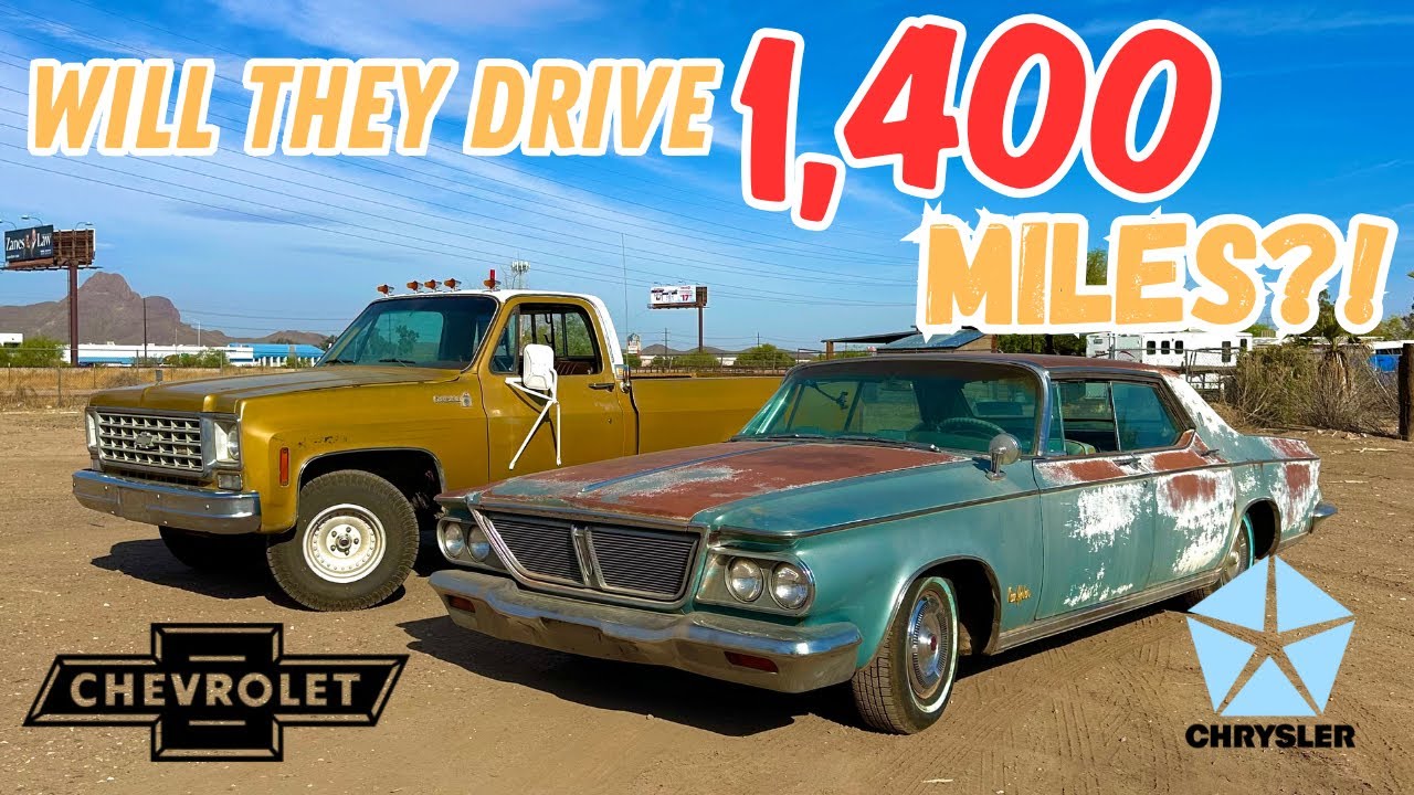 Will they RUN & DRIVE 1,400 miles? Chevy & Chrysler parked DECADES ROADTRIP from AZ to MO