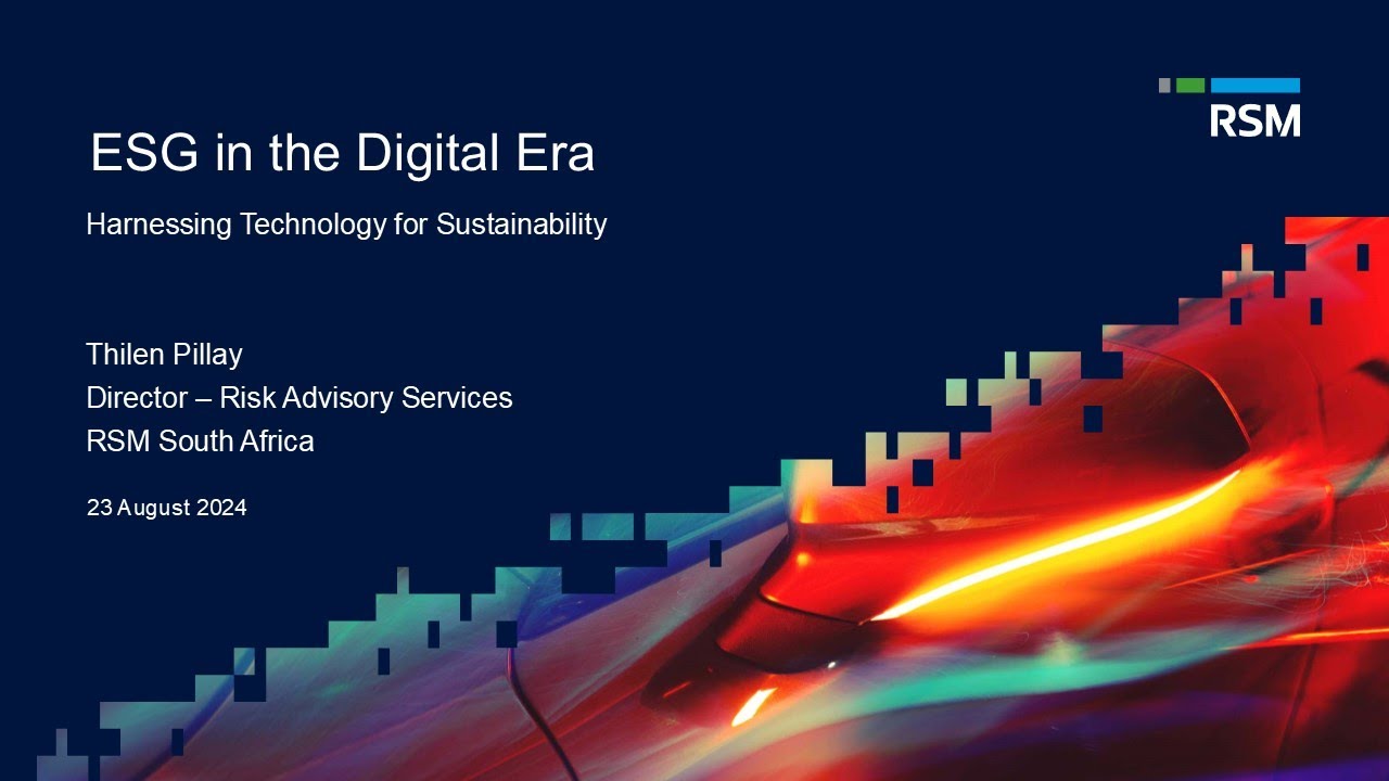 ESG in the Digital Age: Harnessing Technology for Sustainability