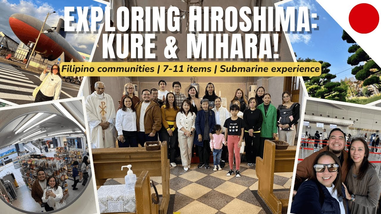 Japan Vlog 2025: Exploring Hiroshima: Kure & Mihara | The Feast Hiroshima |7-Eleven Items| Submarine