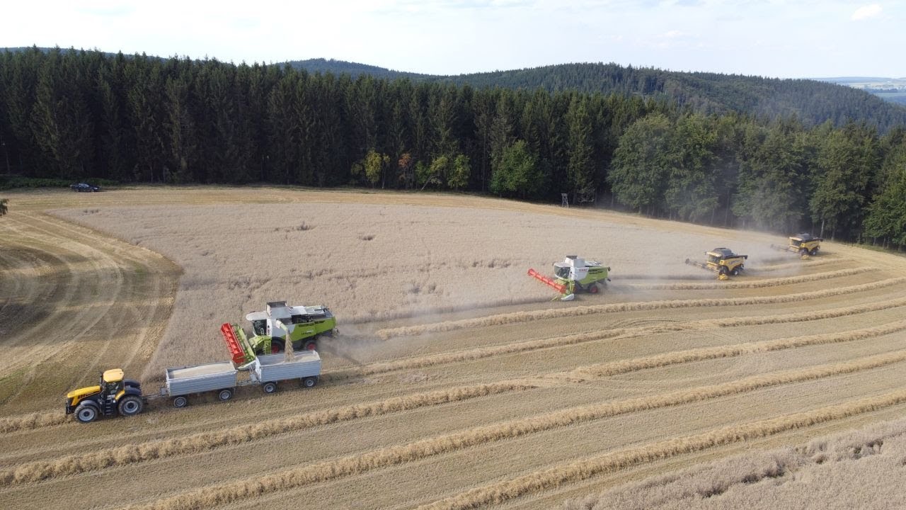 Roggenernte 2020 | 6x CLAAS Lexion | 2x New Holland CX | Bauernland AG