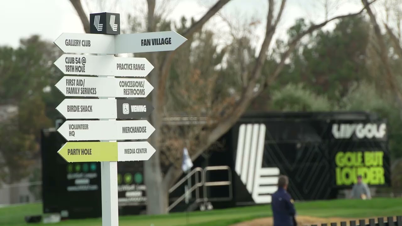 Las Vegas Country Club - Setup & Signage 2024 LIV Golf Las Vegas