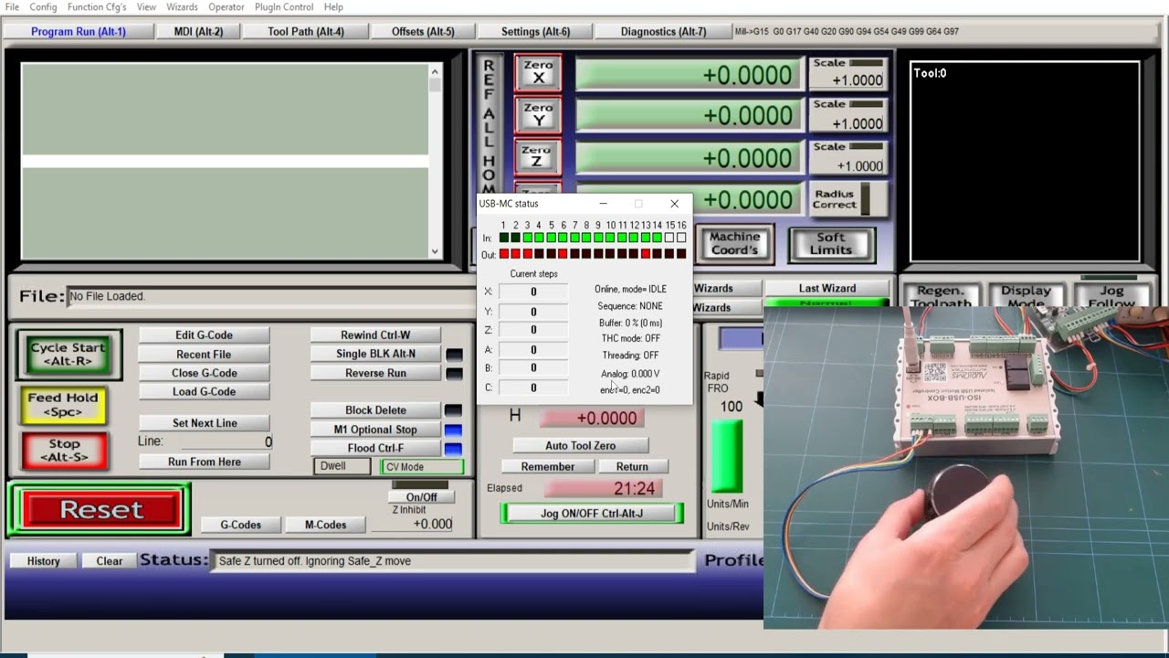 Shuttle mode with ISO-USB-BOX motion controller