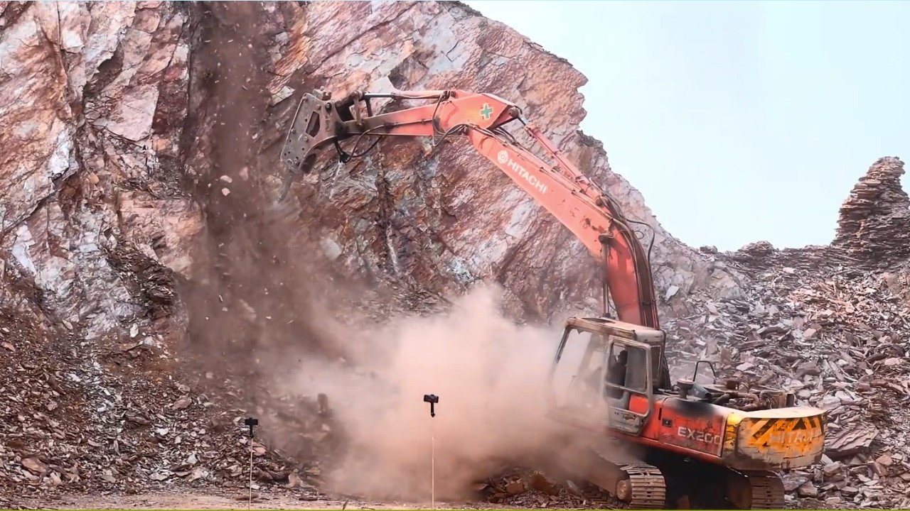 Excavator Breaking Mountains | Dangerous Operator Skills in Action | #excavators