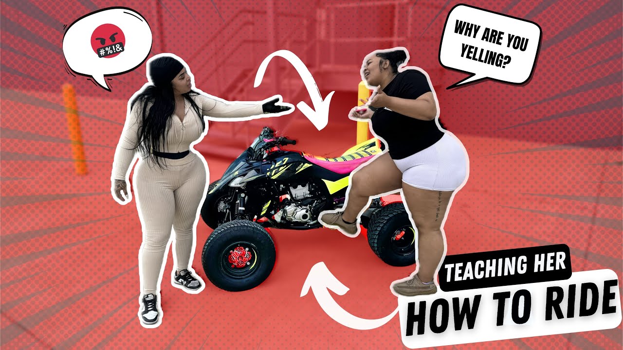 TEACHING MY BABY SISTER HOW TO RIDE (GONE WRONG!!)