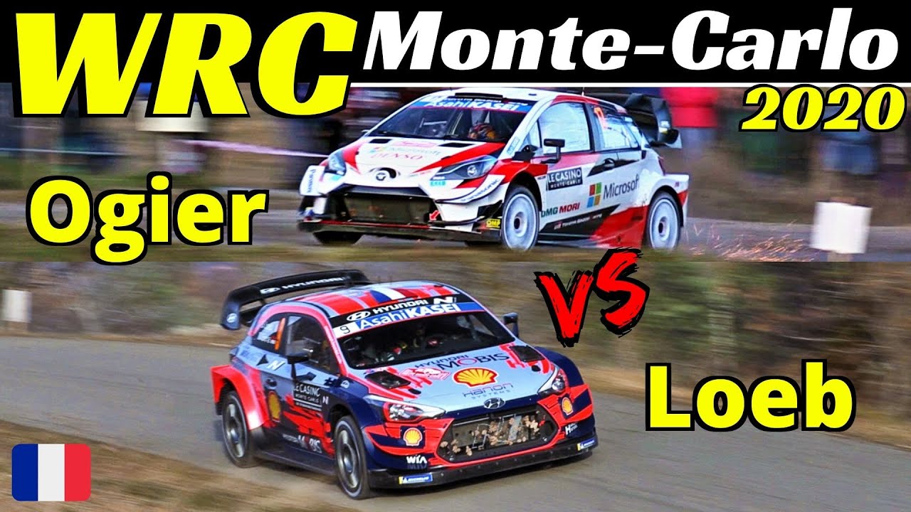 WRC Rallye Monte-Carlo 2020 - Sébastien Ogier vs Sébastien Loeb 15x World Champion Comparison, EPIC!