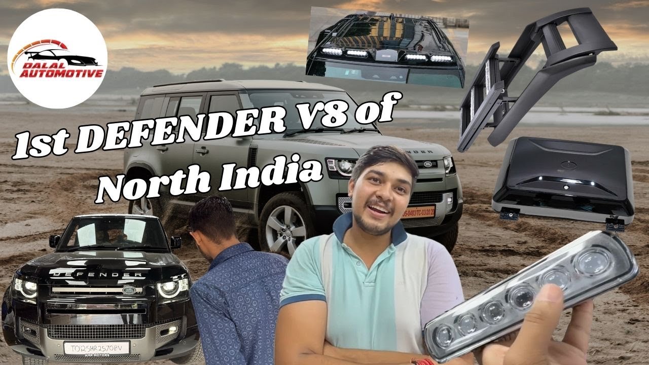 The First Modified Defender V8 SUPERCHARGER (5L) in India! Ultimate Off-Road Beast 🛠️🇮🇳